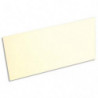 CLAIREFONTAINE Paquet de 25 cartes 210g POLLEN 10,6x21,3cm. Coloris Ivoire