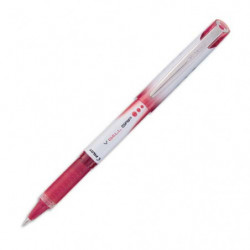 PILOT Stylo roller pointe métal 0,7 mm encre liquide Rouge + grip confort V-BALL GRIP