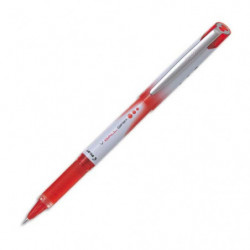 PILOT Stylo roller pointe métal 0,5 mm encre liquide Rouge + grip confort V-BALL GRIP