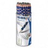 LYRA Pot de 48 crayons graphite triangulaires Groove Slim avec grip zone gauchers et droitiers mine HB