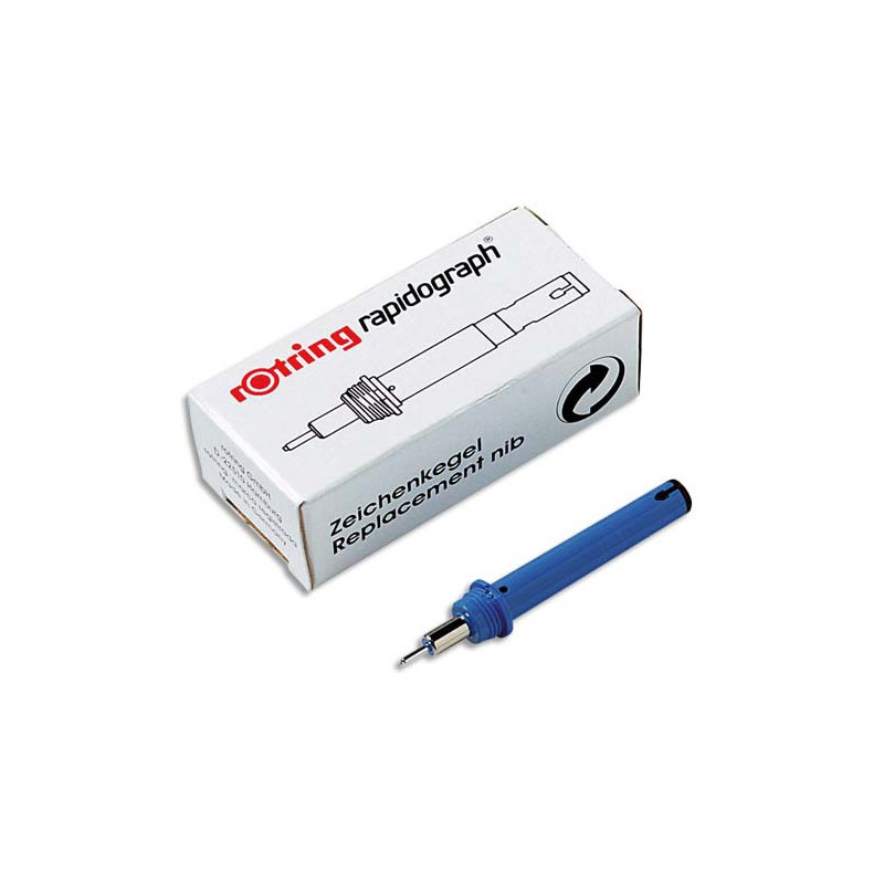 ROTRING Pointe de rechange pour stylo technique ISOGRAPH 0,1mm Noir