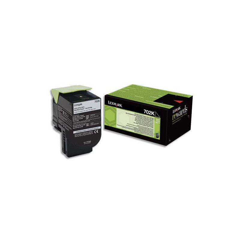 LEXMARK Cartouche toner Noir 702K 70C20K0