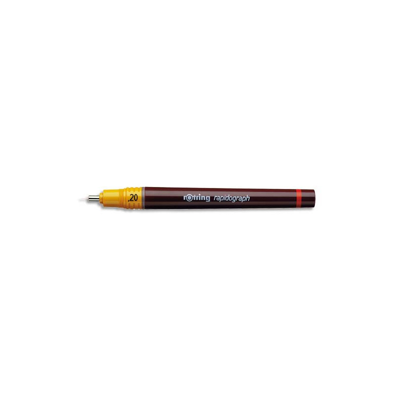 ROTRING Stylo technique ISOGRAPH 0,20 mm à encre de Chine Noir