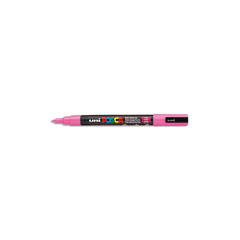 UNI POSCA Marqueur pointe conique fine Rose PC3R RE