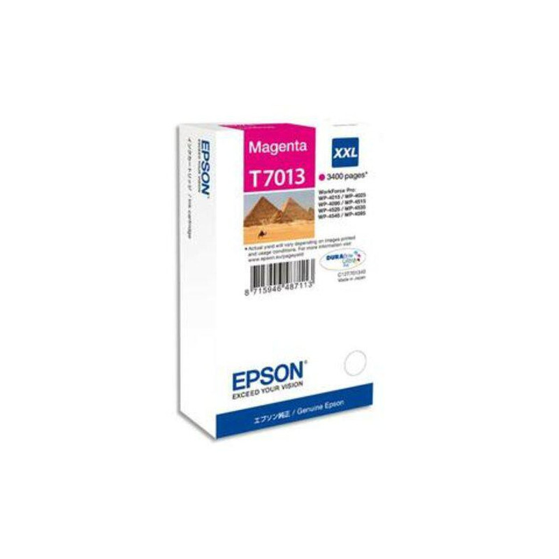 EPSON Cartouche Jet d'Encre Jaune XXL (3 400 p) ''Pyramides'' - C13T70144010