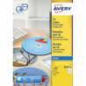 AVERY Boîte de 50 étiquettes jet d'encre monochrome pour CD et DVD J8676-25