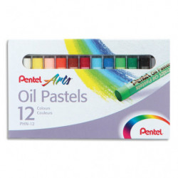 PENTEL Boîte de 12 pastels...