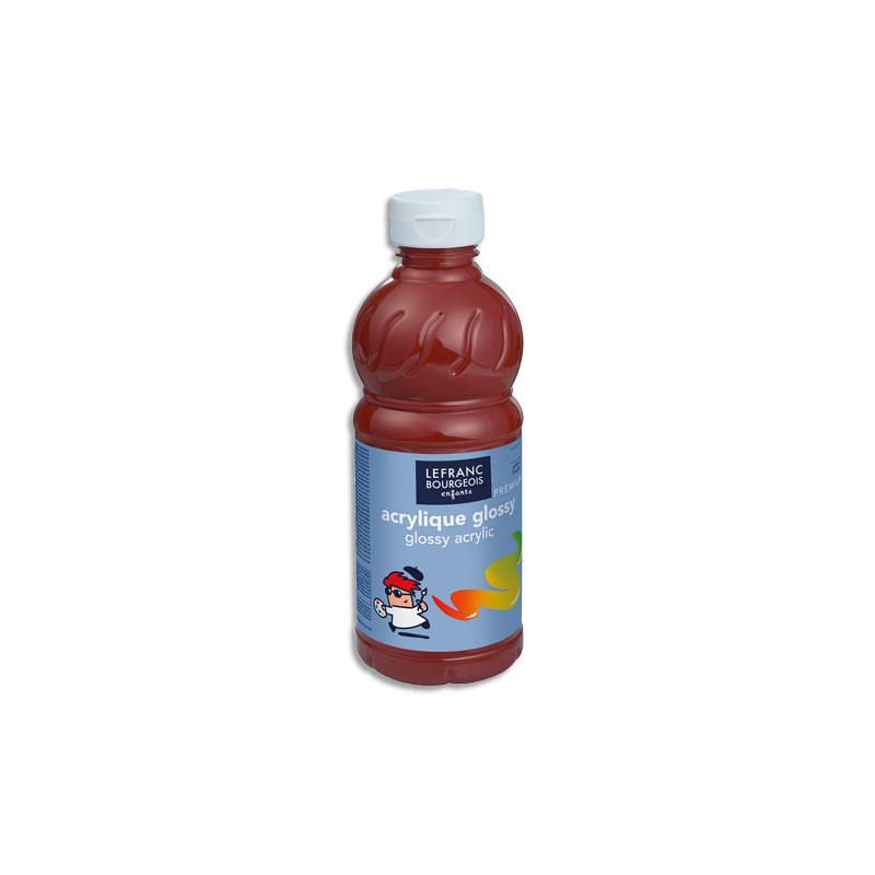 LEFRANC & BOURGEOIS Flacon de 500ml gouache Glossy terre de Sienne