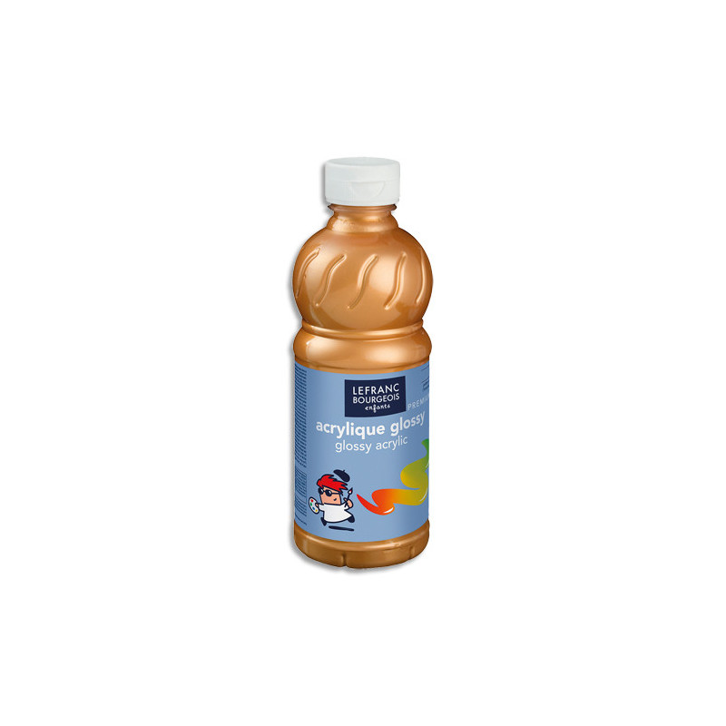 LEFRANC & BOURGEOIS Flacon de 500ml gouache Glossy or