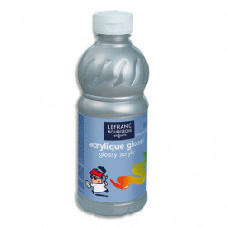 LEFRANC & BOURGEOIS Flacon de 500ml gouache Glossy argent