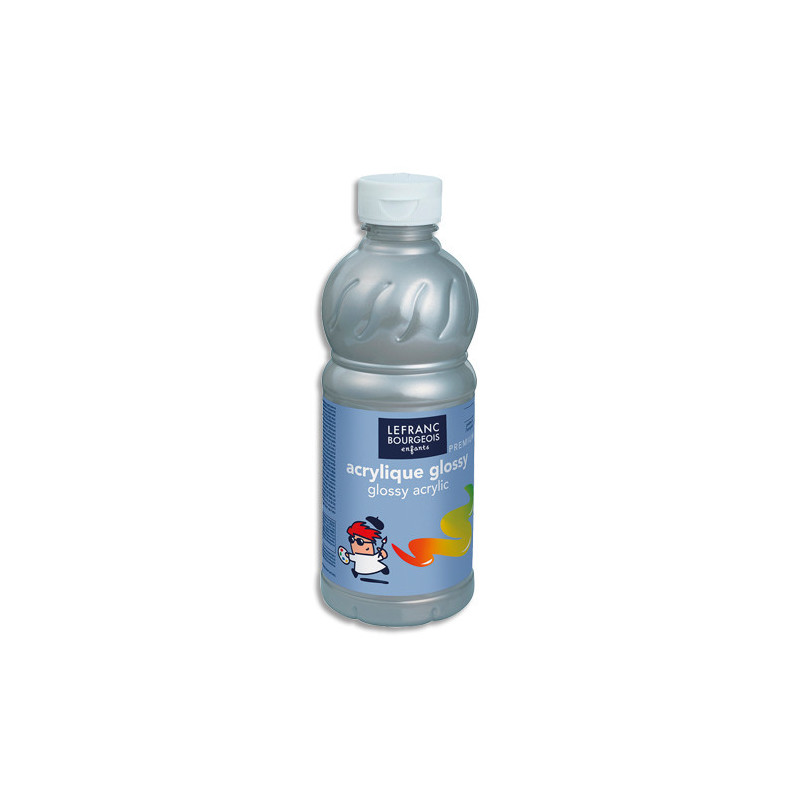 LEFRANC & BOURGEOIS Flacon de 500ml gouache Glossy argent