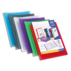 Protège-documents 40 vues Coloris assortis : Incolore-Vert-Rouge-Bleu-Violet