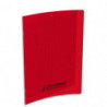 CONQUERANT CLASSIQUE Cahier piqûre 32 pages Seyès interligne 2,5mm 17x22 90g couverture polypro Rouge