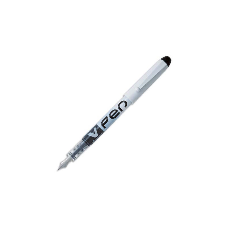 PILOT Stylo à plume jetable largeur de trait 0,4 mm encre liquide Noire V-PEN