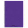 CONQUERANT C9 Cahier piqûre 24x32cm 96 pages 90g grands carreaux Seyès. Couverture polypropylène Violet