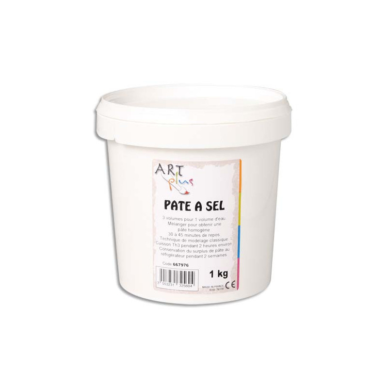 ART PLUS Seau de 1 kg de pâte à sel