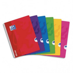 OXFORD Cahier OpenFlex spirale 180 pages 21x29,7cm grands carreaux Seyès. Couverture polypro