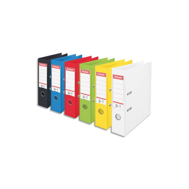 ESSELTE Classeur à levier N°1 POWER, A4, 7,5 cm, PP, assorti de couleurs