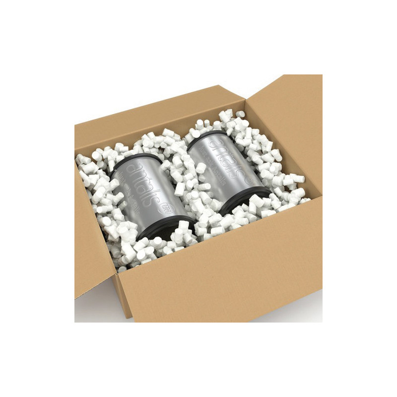 Sac de 500 litres de particules de calage Flo Pak forme 8 creux en polystyrène écru