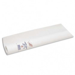 CLAIREFONTAINE Rouleau de papier Kraft Blanc 60g/m2 1x25m