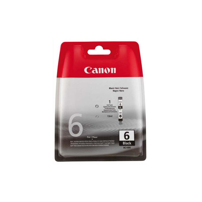 CANON Cartouche Jet d'encre Noir pour I550 BCI6BK