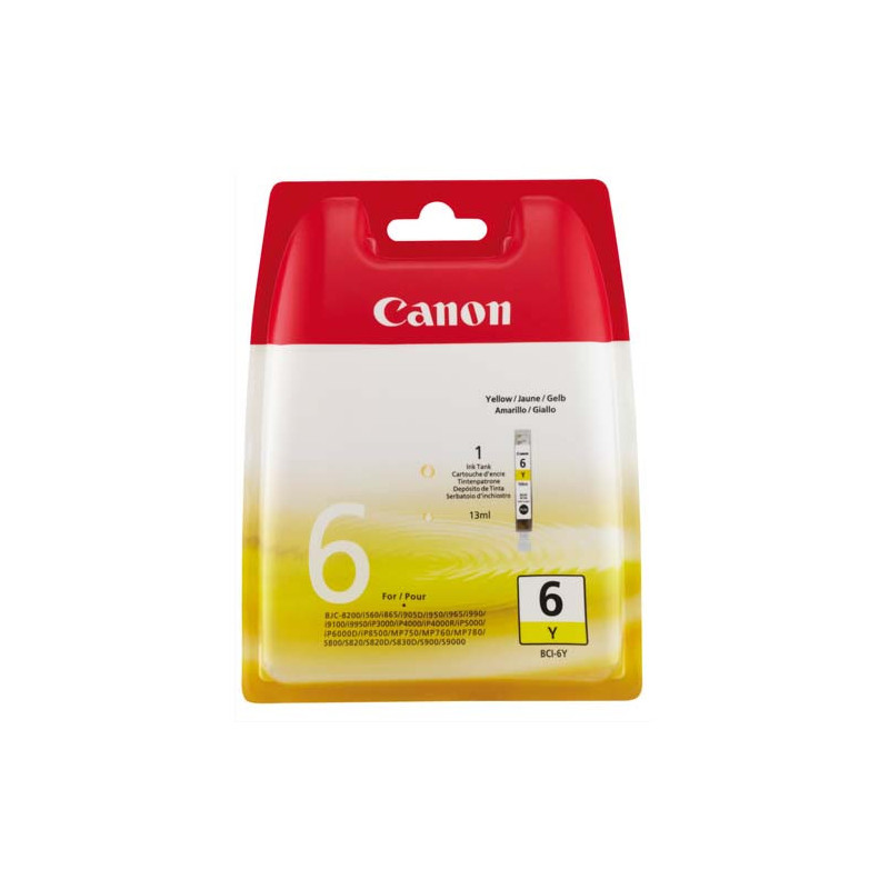 CANON Cartouche jet d'encre Jaune 4708A002 pour I550BCI6Y