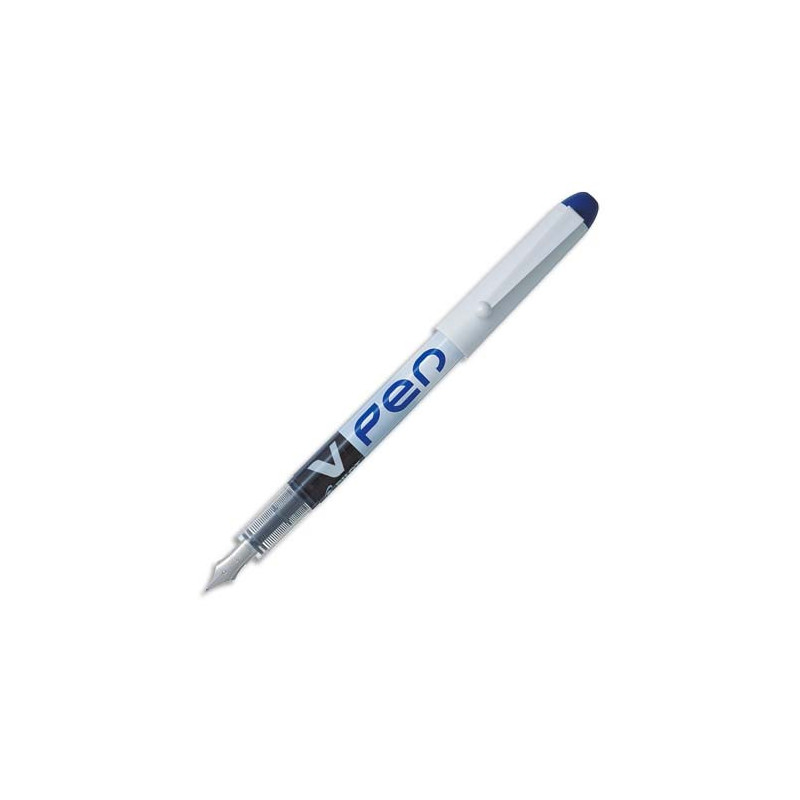 PILOT Stylo à plume jetable largeur de trait 0,4 mm encre liquide Bleue V-PEN