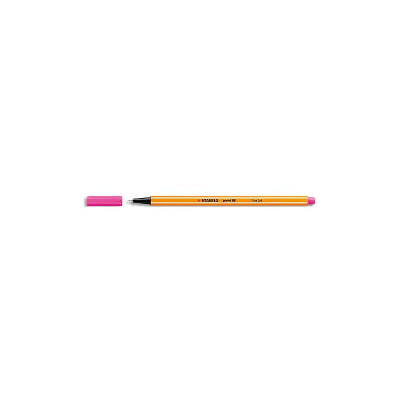 STABILO point 88 stylo-feutre pointe fine (0,4 mm) - Rose foncé