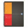 OXFORD Cahier Activebook spirales 160 pages perforées 80g 5x5 21x31,8cm Couverture polypro Gris