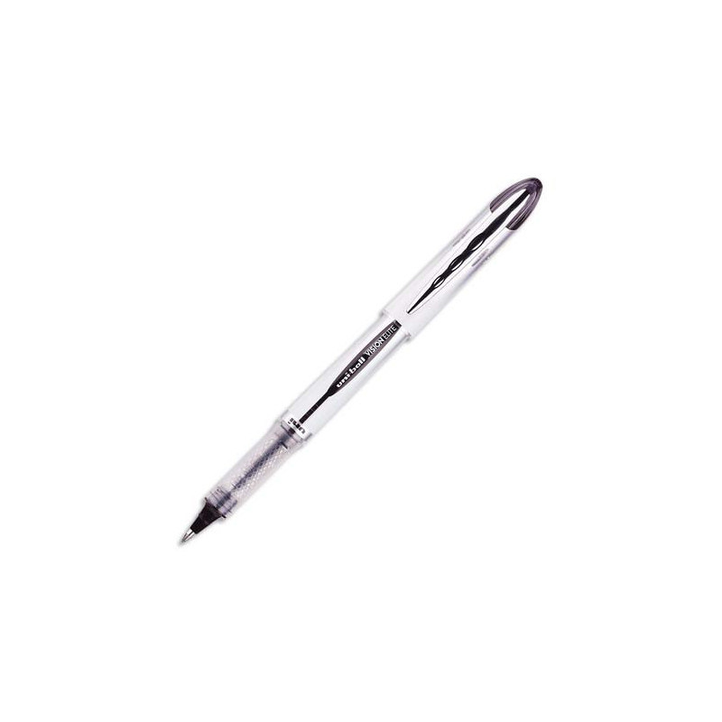 UNI-BALL Stylo roller pointe métal moyenne encre liquide Noire VISION ELITE UB200