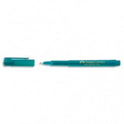 FABER CASTELL Feutre BROADPEN 1554 pointe large 0,8 mm, corps transparent, Turquoise indélébile