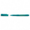 FABER CASTELL Feutre BROADPEN 1554 pointe large 0,8 mm, corps transparent, Turquoise indélébile