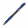 PILOT Stylo à bille pointe large rétractable encre gel Bleue corps plastique avec grip caoutchouc G2