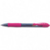 PILOT Stylo bille G2- pointe moyenne rétractable - Encre gel Rose corps plastique+grip caoutchouc