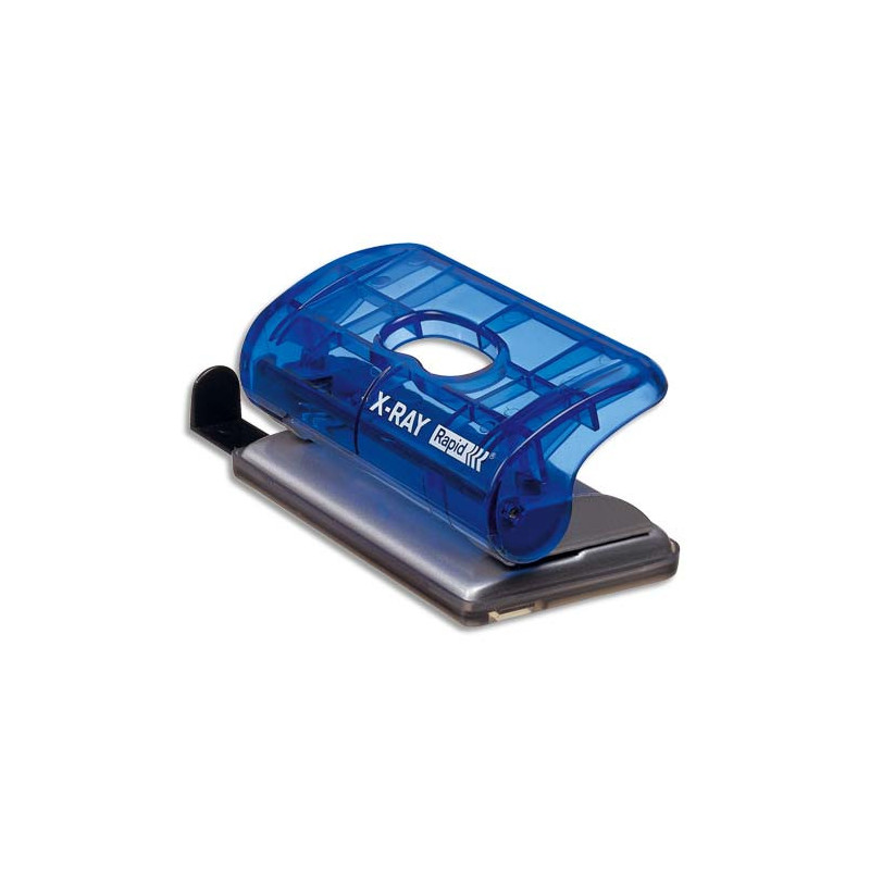 RAPID Perforateur 2 trous EC20 Xray. 20 feuilles. Bleu