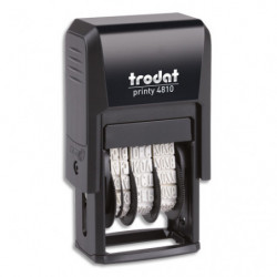 TRODAT Dateur Mini - Printy 4810 à encrage automatique. Hauteur caractères 3.8mm