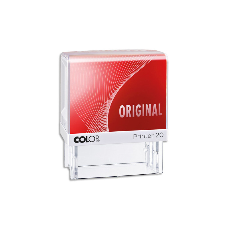 COLOP Timbre formule ORIGINAL - Printer 20 L à encrage automatique Rouge. Dim.empreinte 14x38mm