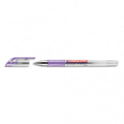 EDDING Roller encre gel E2185, pointe métal 0,7 mm. Coloris Violet métal