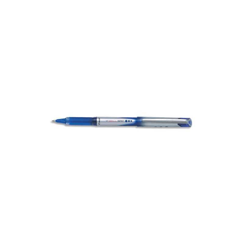 PILOT Stylo roller pointe métal 1 mm encre liquide Bleue + régulateur de débit V-BALL GRIP