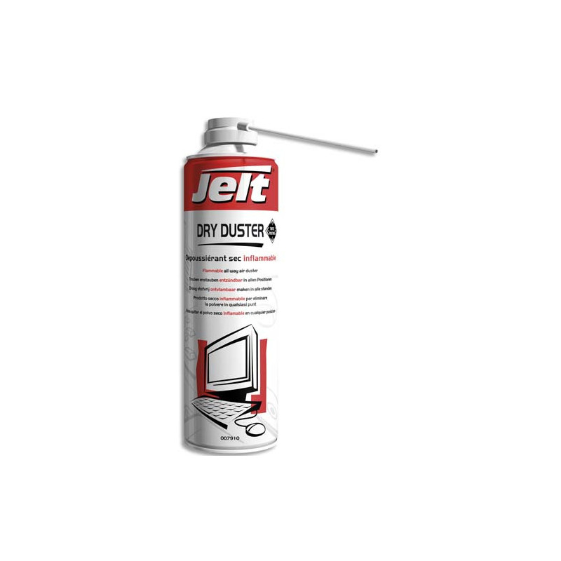 JELT Aéro dépouss gaz sec DRYDUSTER inflamm ttes positions 650 ml brut275ml net, poids net 151g 007910