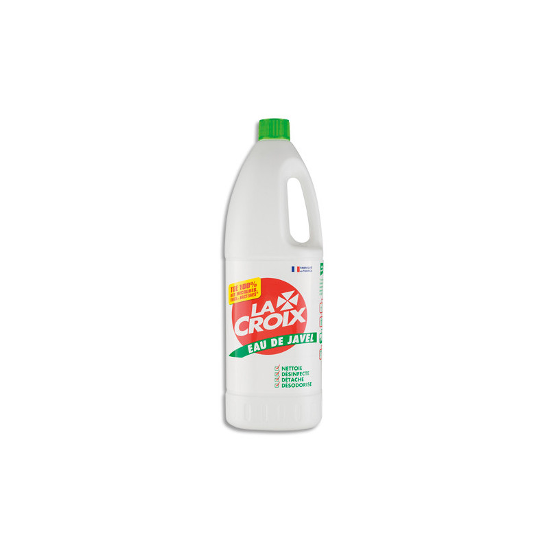 LA CROIX Bidon de 1.5 Litres d'eau de javel 9D chlore Bactéricide Fongicide Virucide