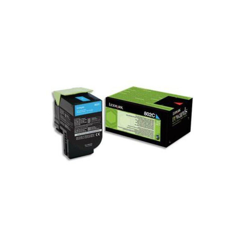 LEXMARK Cartouche toner Cyan 802C 80C20C0