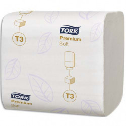 TORK Colis de 30 paquets de Papier toilette Premium doux 2 plis 252 feuilles, format 11 x 19 cm Blanc