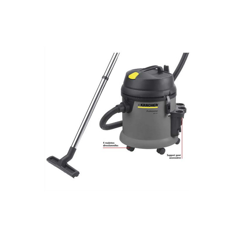 KARCHER Aspirateur eau et poussière Pro NT27/1 1380 Watts, dépression 18 kpa, capacité 27 litres 72Db