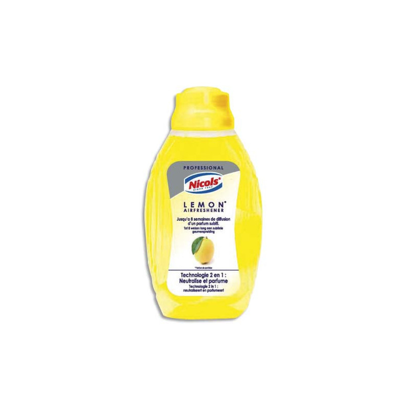 NICOLS Flacon mèche 375 ml, mèche réglable parfum Citron