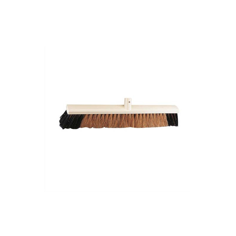 BROSSERIE THOMAS Balai coco moustache et PVC d'intérieur ou d'extérieur Largeur 60 cm