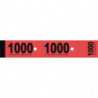 ELVE Bloc de 50 tickets vestiaire 3x20 cm Rouge
