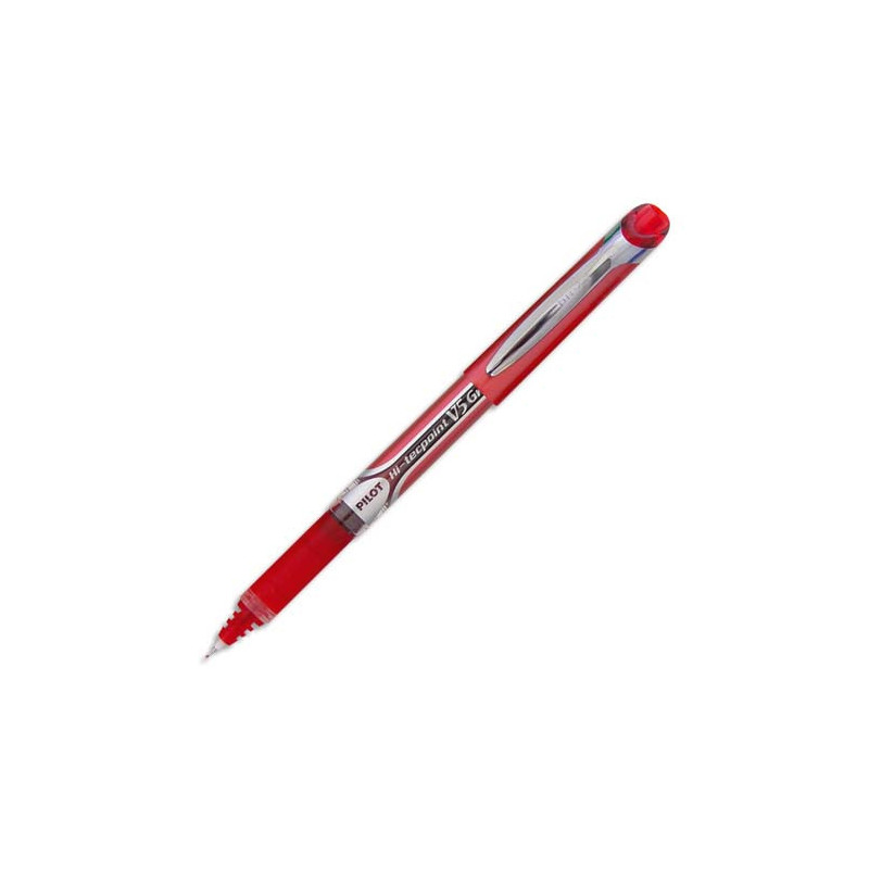 PILOT Stylo roller grip pointe aiguille 0,5 mm Rouge V5 grip