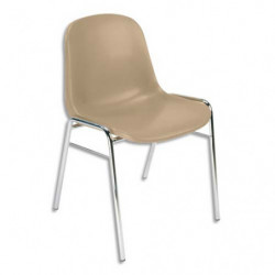 Chaise Coque Beta Beige...