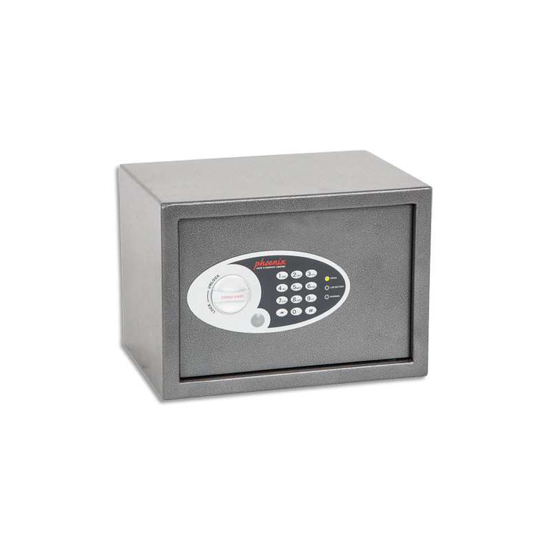 PHOENIX Coffre-fort de sécurité Vela 17 litres, serrure électronique, sans fente - Dim L35 x H25 x P25 cm